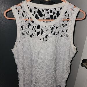 Valerie Stevens White Lace Top